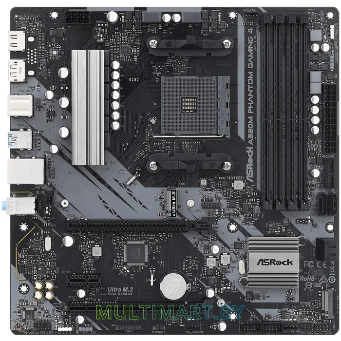 Материнская плата ASRock A520M Phantom Gaming 4